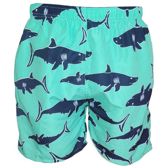 iBerryNY Other - Men's Swim Trunks, Swimming Shorts,  Beach Board Swimwear Suit, Green Sharks